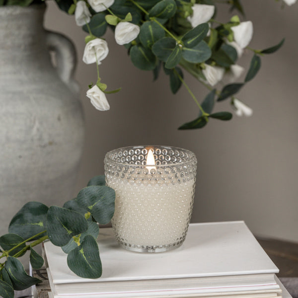 Dotty Glass Flameless Candle