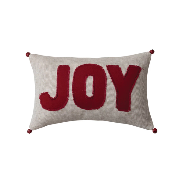 Joy with Bells Pillow