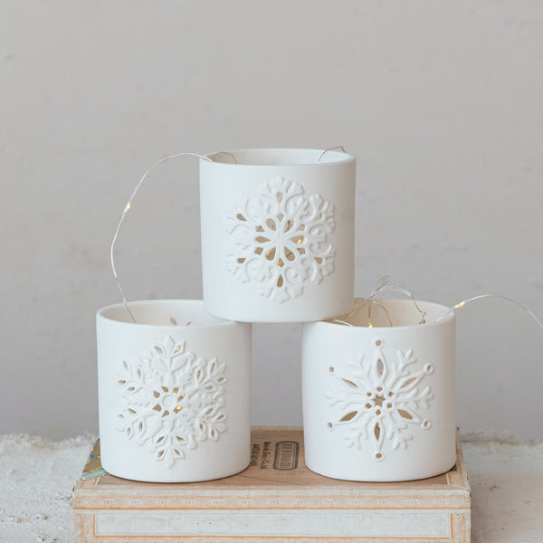 Snowflake Tealight Holder