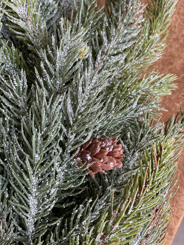 Frosted Spruce Candle Ring