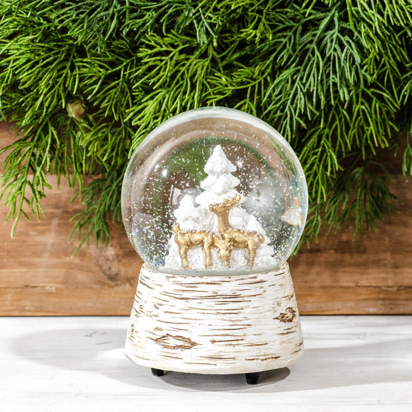 Deer Musical Snowglobe