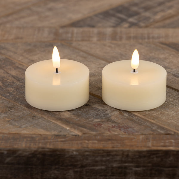 Oversized Tealight Candles, Set of 2