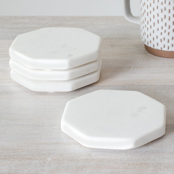 Octagon Marble Coasters