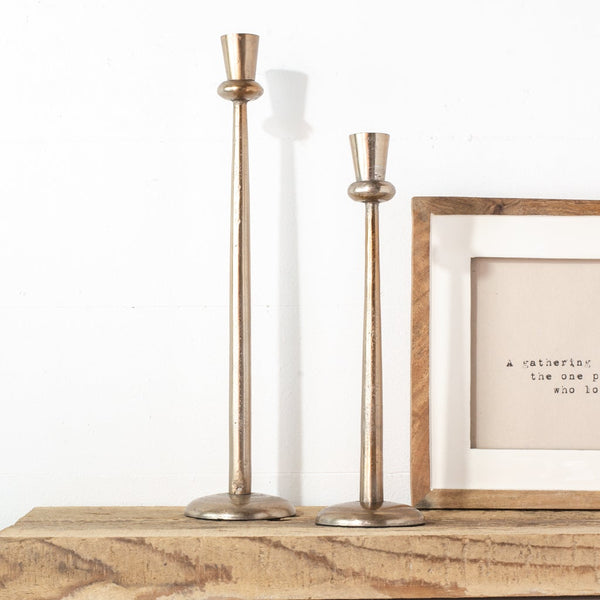 Antique Brass Candle Holders