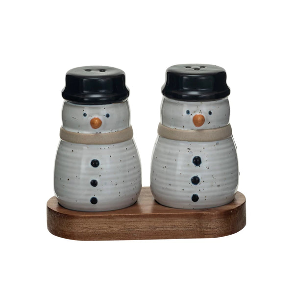 Snowman Salt and Pepper Shakers