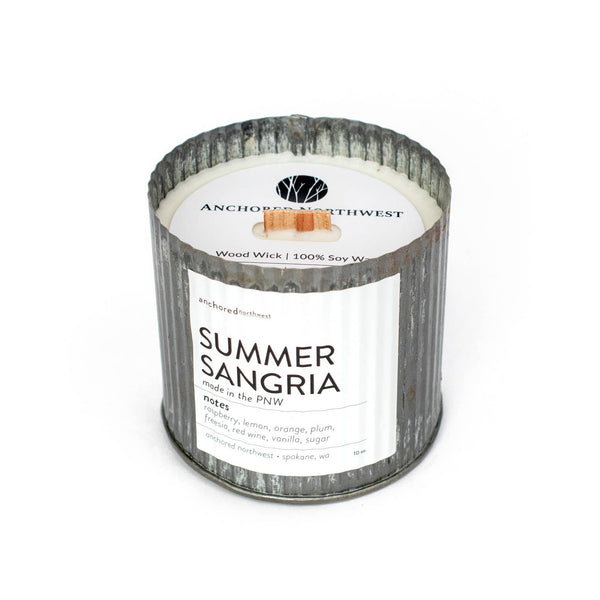 Summer Sangria Wood Wick Candle