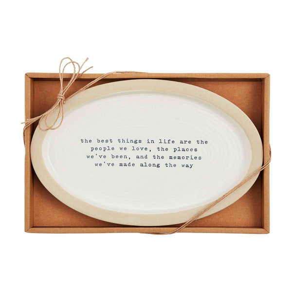 The Best Things Sentiment Plate