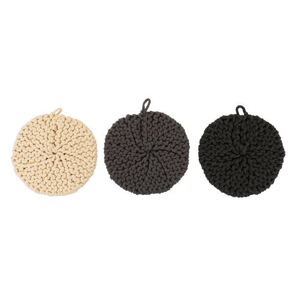 Circle Cotton Crocheted Pot Holder