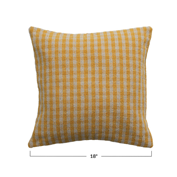 Woven Gingham Pillow