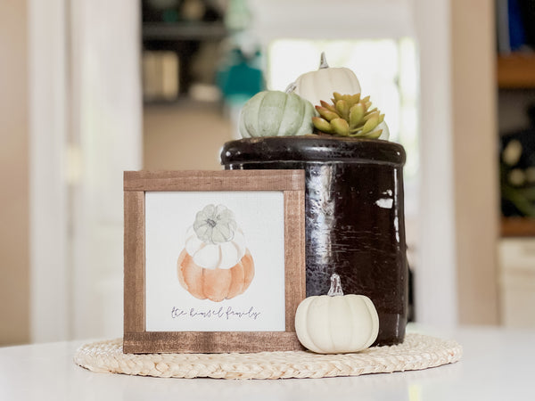 Watercolor Pumpkin: Personalized