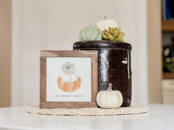 Watercolor Pumpkin: Personalized