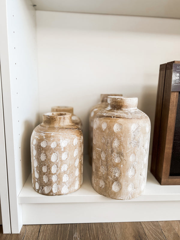 White Wash Vases