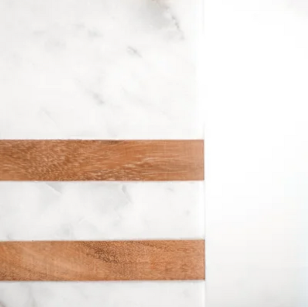 Marble and Wood Cutting Board