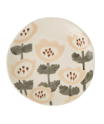 Handpainted Plate with Floral Pattern